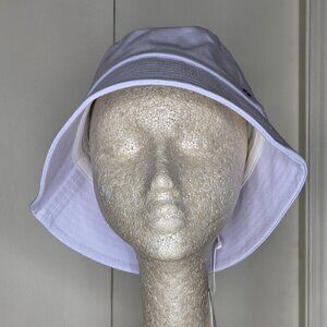 Vince Cotton Canvas Packable Women's White Bucket Hat